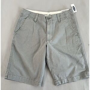 Old Navy Lived-In Straight Shorts Men Size 28 Gray Solid Pockets‎ NWT
